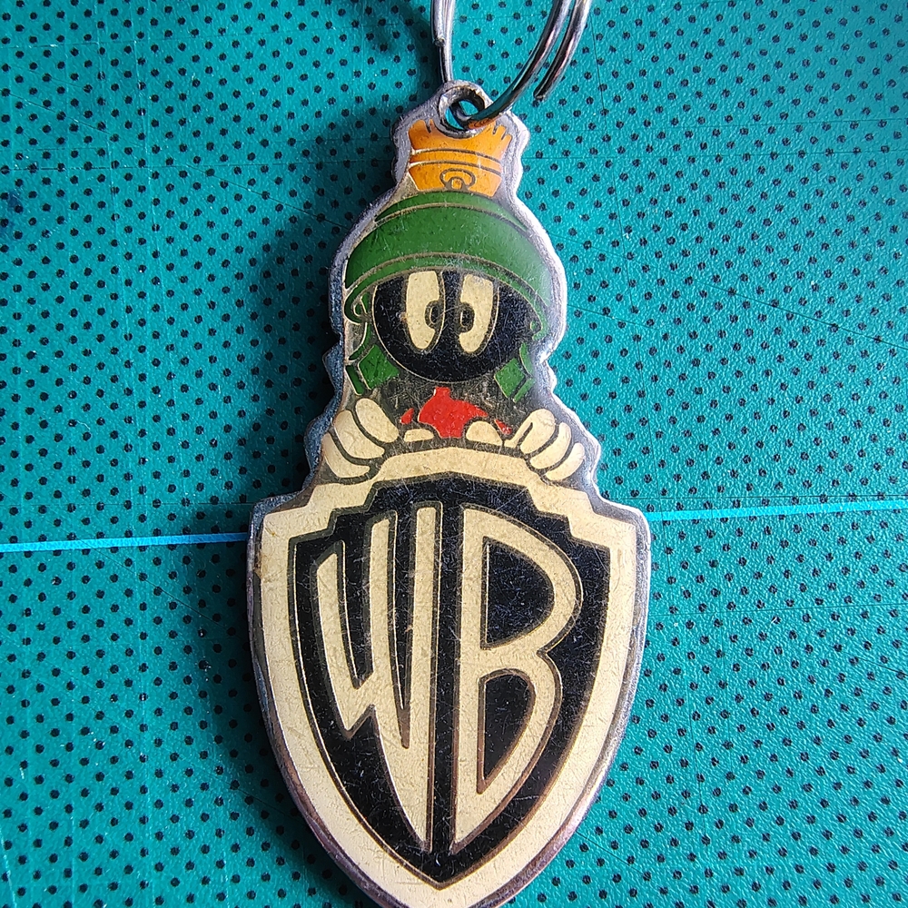 Vintage Enameled Marvin the Martian Space Jam Key Chain Warner Bros. #Spacejam